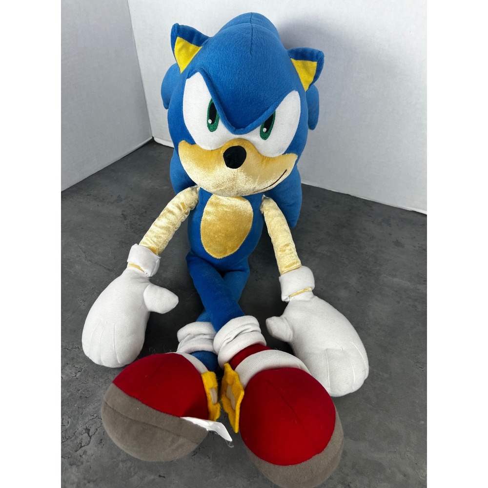 SEGA Sonic the‎ Hedgehog Plush Blue Stuffed Animal Toy Collectible 24 Inch Large